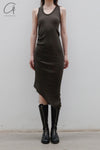marc le bihan sleeveless dress 2841 E23 ACIER
